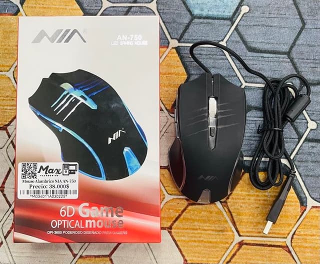 Mouse Alámbrico NIA AN-750