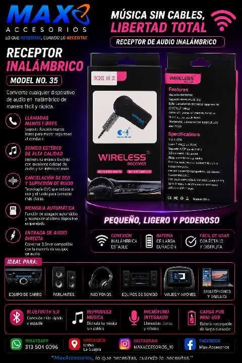 Bluetooth 1x1 Aux 3.5