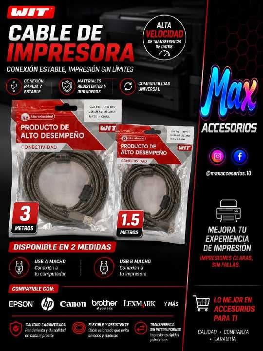 Cable de Impresora Wit 3M