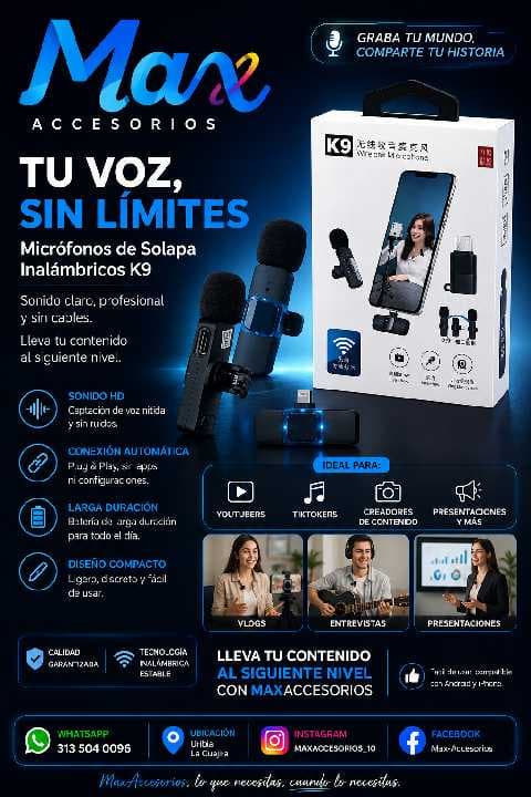 Micrófonos de Solapa K9