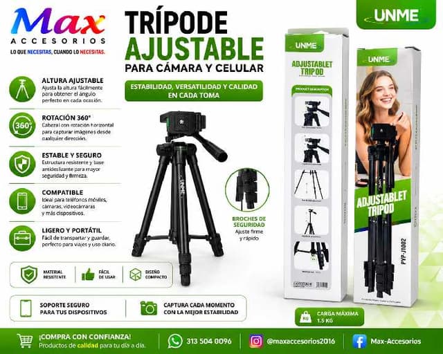 Trípode UNME PYP-J1002